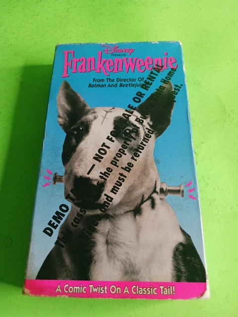 Disney Tim Burton's Frankenweenie VHS Promo Demo Screener Disney