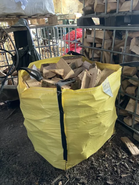 Logs Bulk Bag Kiln Dry Hardwood Logs Ready To Burn Firewood Free Local Delivery