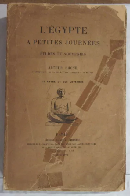 Arthur Rhone L'egypte A Petites Journees Le Kaire 1877 Eo Voyage Ethnologie