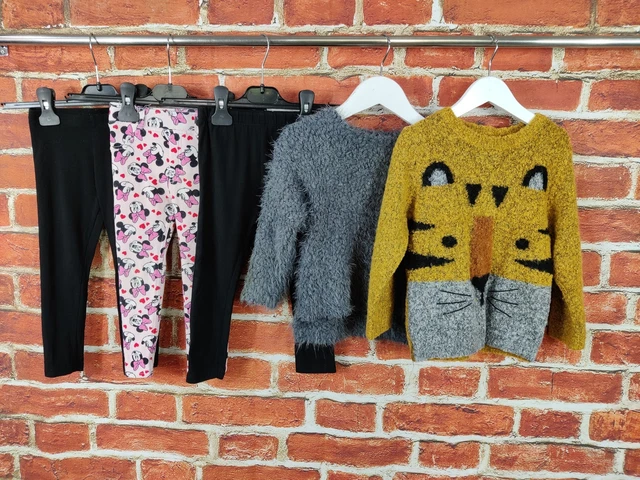 Pacchetto Ragazze Età 2-3 Anni Next H&M Ecc. Set Leggings Pullover Maglione Minnie 98Cm
