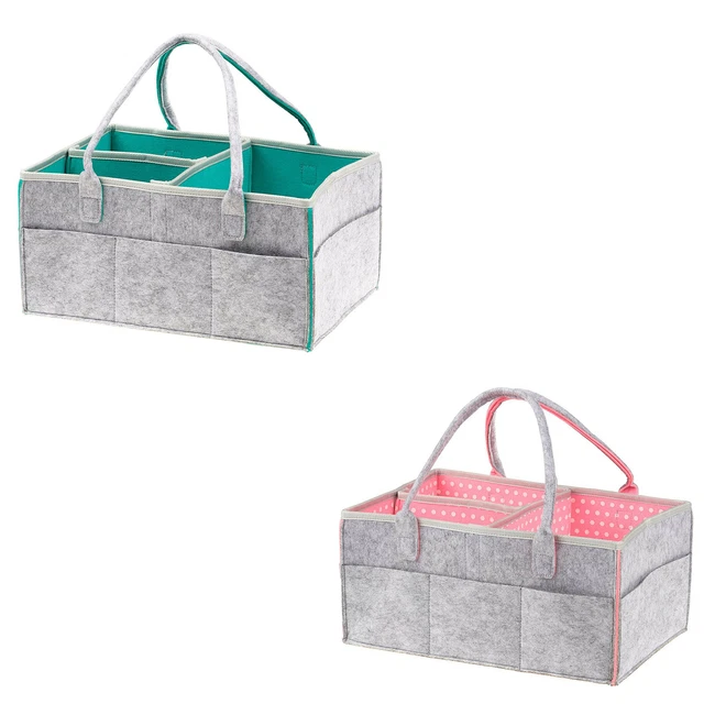 Baby Travel Diaper Wipes Bag Nursery Organizer with Changing Station Mat Pad