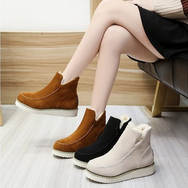 Bottes Femmes Loisirs Chausson Neige Chaussettes Bottines Épais Anti Slip Chaud