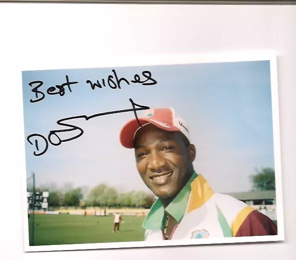 signed   WEST INDIAN   Cricketer  DARREN SAMMY
