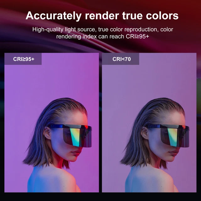 Luz de video LED RGB RGB portátil portátil con ajustable