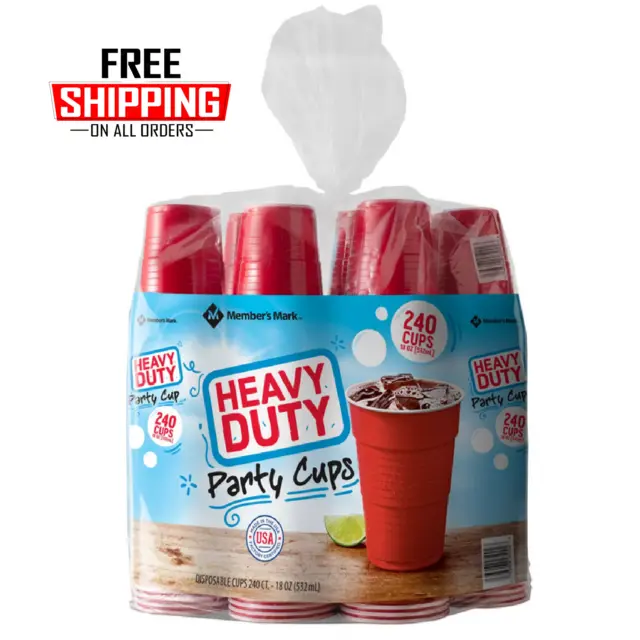 Member's Mark Heavy-Duty Red Cups (18 oz., 240 ct.)