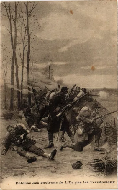 CPA AK Military - Defense of the surroundings of Lille by the Territorials (695193)