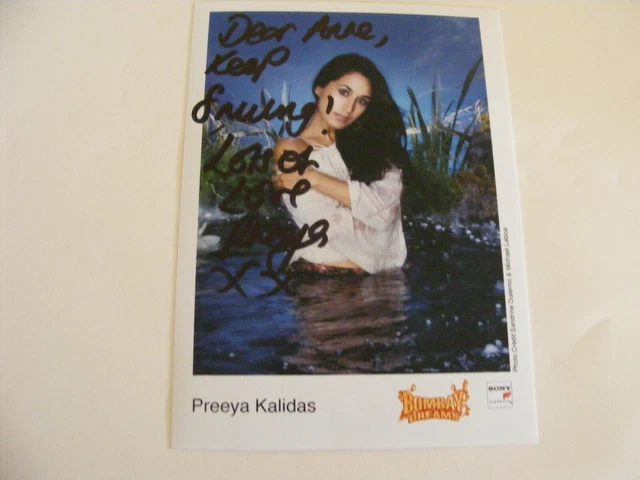 PREEYA KALIDAS Promo Photo Autograph TV Theatre Actress and Singer  EastEnders