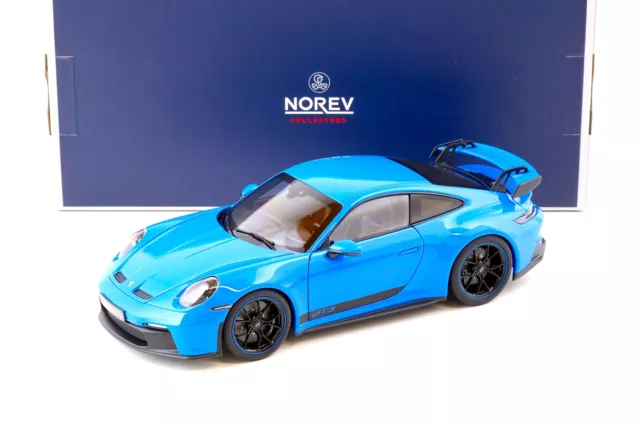 1:18 Norev Porsche 911 (992) GT3 cupé azul tiburón 2021 - limitado 504 piezas.