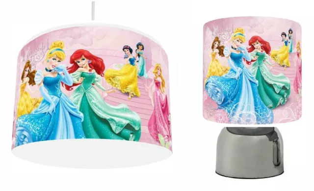 DISNEY PRINCESS DANCE choose from Lamp Shade 11" , Touch Lamp or Bundle