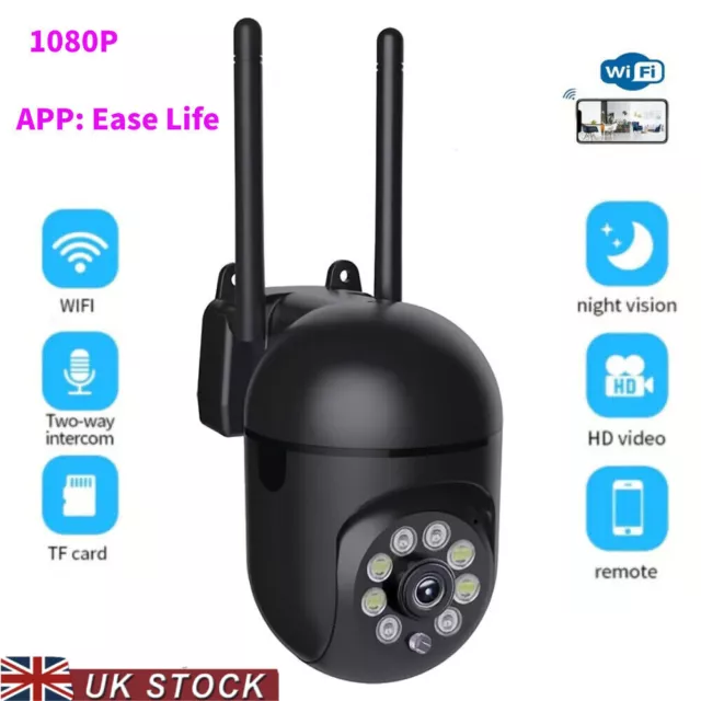 1080P Mini WIFI Security Camera Baby Monitor Night Vision 2 Way Audio UK Stock