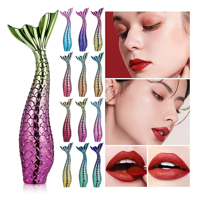Gloss à lèvres Velours mat Rouge à lèvres de sirène Rouge à lèvres liquide