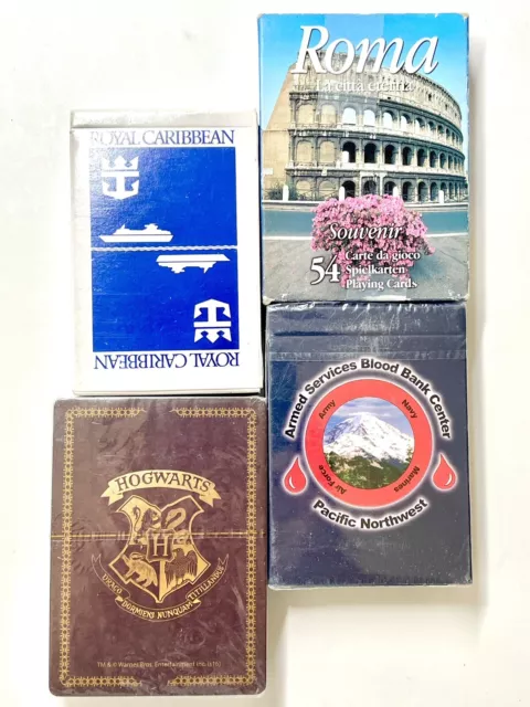 Harry Potter, Roma, Royal Caribbean, PNW Army Navy Airforce Lot Of Playing Cards