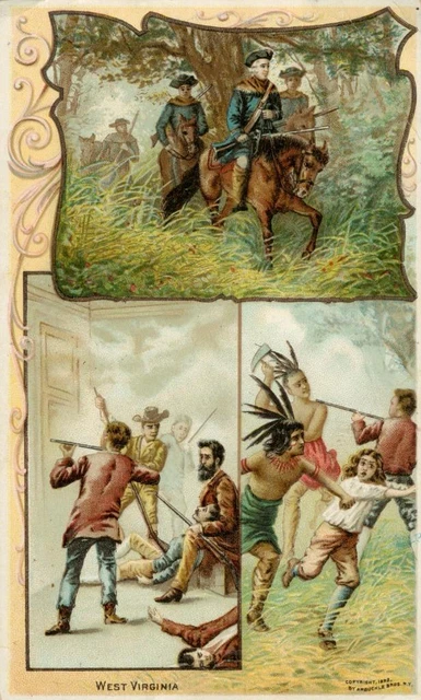 Vintage Arbuckle Bros. Coffee collector card  West Virginia