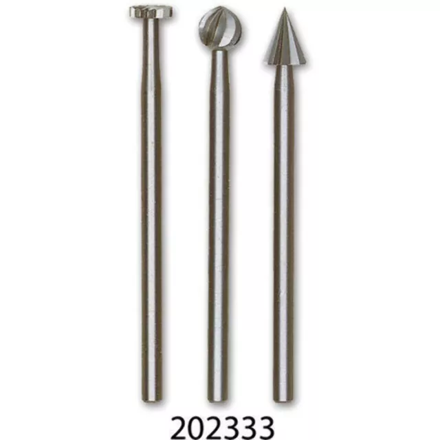 Proxxon High Speed Steel Cutters - Set of 3 202333 from Chronos