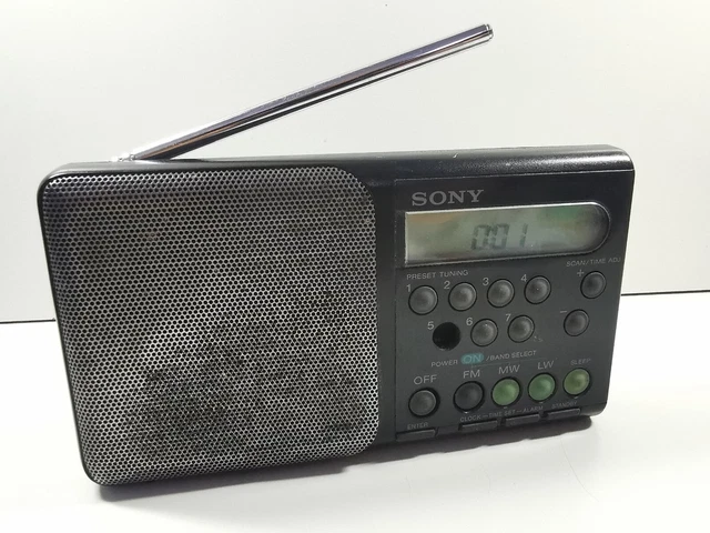 Radio-réveil Sony ICF-C113L – FM / MW / LW – Argenté – Occasion – Garantie 6 Mois