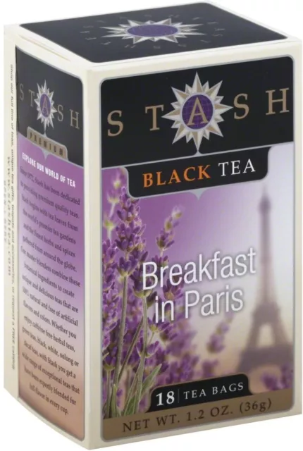 Breakfast in Paris Tea by Stash, 18 tea bag 1 Box