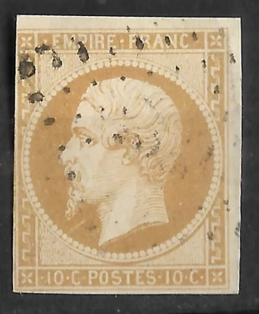 Stamp France 1853, Napoleon III, 10 c, cancelled, YT13A