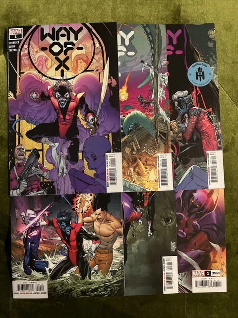 “Way Of X” #1 2 3 4 5 + “Onslaught Revelations” (Marvel) Full Series Set Lot NM
