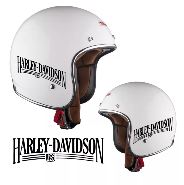 Adesivi Stickers per Casco Bandit Harley Davidson USA Moto Custom