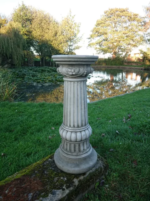 Stone Garden Tall Regency Style Column Stand Pedestal Large Plinth Ornament 2