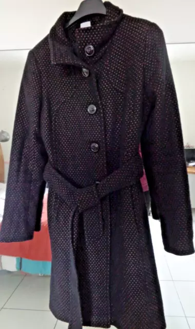 Manteau noir Camaïeu, taille 36