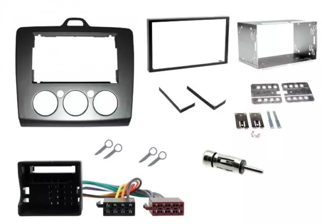 Double Din Car Stereo Fascia Panel Surround Kit DFP-07-17 For FORD Focus 2004-11