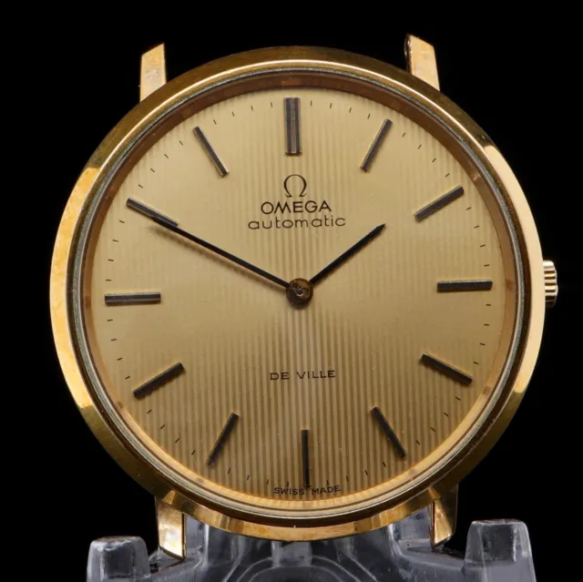 VINTAGE 1973 OMEGA Seamaster De ville Gold Plated 711 Automatic Watch ...
