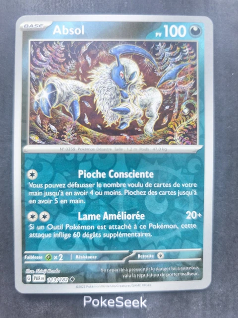 CARTE POKEMON ABSOL 113/182 REVERSE EV4 Ecarlate et Violet PAR FR NEUF ...