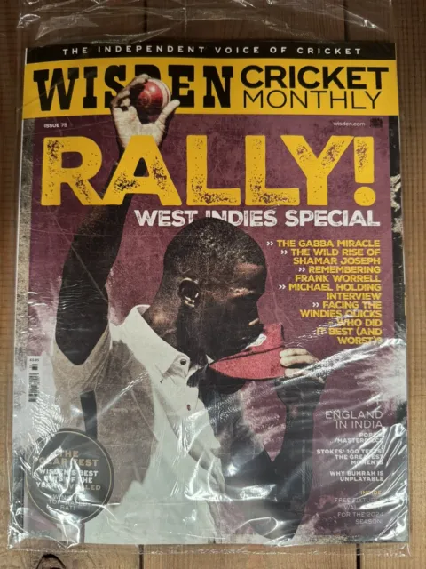 Wisden Cricket Monthly magazine #75 2024 Rally! West Indies special + Fixtures