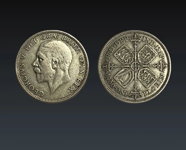 1936 UK Great Britain Florin Coin