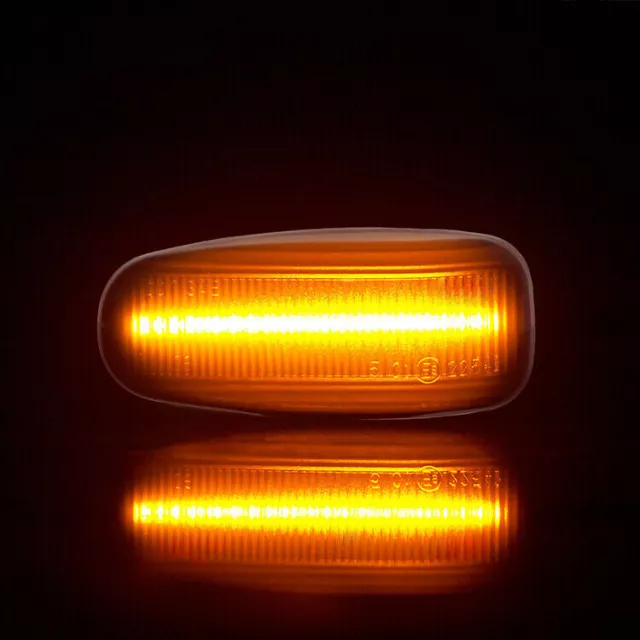 Clignotants latéraux LED convient pour Mercedes Classe E W210, S210 | 1995-1999 | NOIR 3
