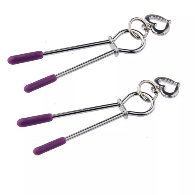 For-Women-Couple-Metal-Nipple-Clamps-Clips-BDSM-Breast-Bondage-Restraint-Toy