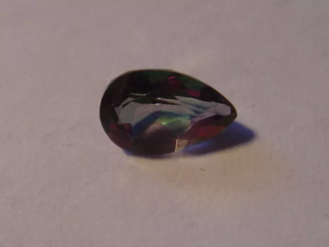 Mystic Topaz  Pear Cut Gemstone 6 mm x 4 mm 0.5 carats unique Gem