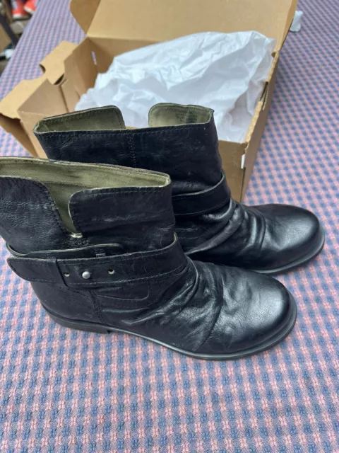 NINE WEST VINTAGE America Collection Black Leather Ankle Boots UK Size 5 20.00 PicClick UK