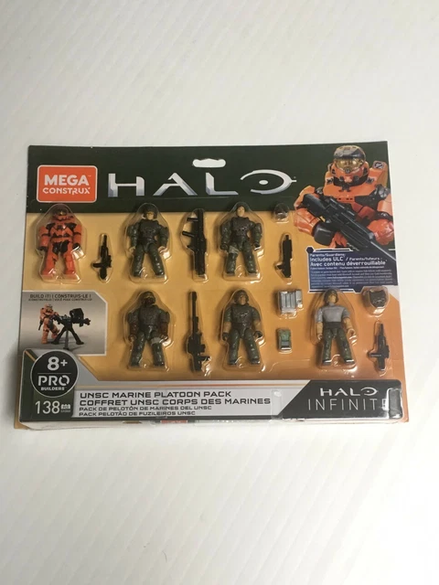 MEGA CONSTRUX HALO Infinite Pro Builders UNSC Marine Platoon Pack NO