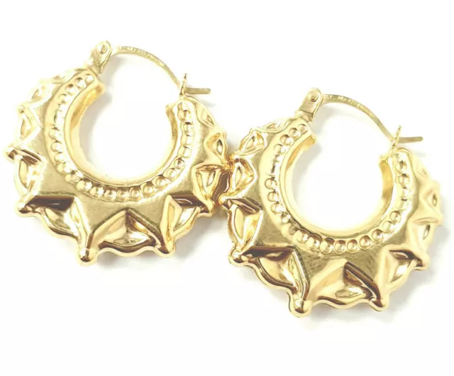 Victorian spike deals creole earrings