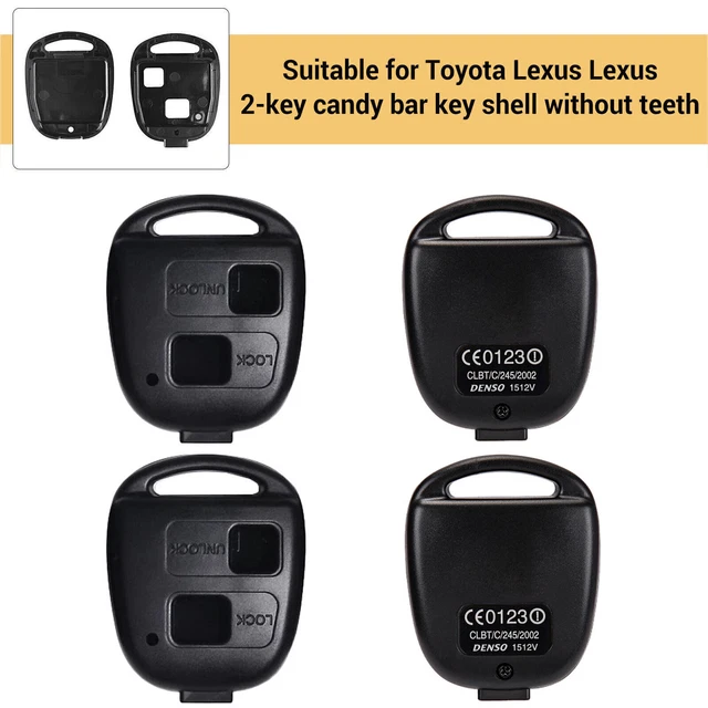 2pcs 2B Remote Key Cover Shell For LEXUS SC430 SC300 SC400 RX400H RX330