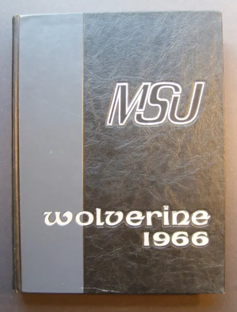 1966 Wolverine Michigan State University Yearbook Football Hockey National Champ