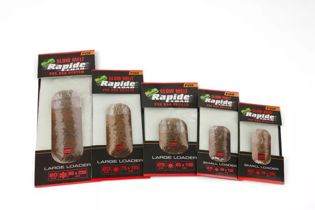 Fox NEW Edges Rapide Load PVA Bags / REFILLS - SLOW MELT - Carp Fishing