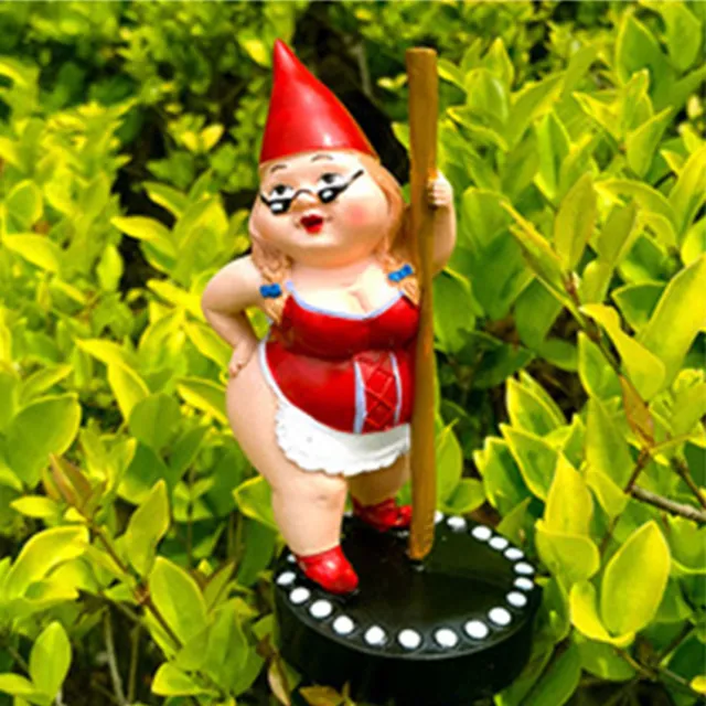 Garden Pole Dancing Dancer Gnome Resin Gnome Statue Indoor/Outdoor Decor Gift