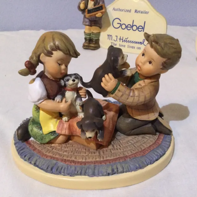 hummel “Puppy Surprise” from the Danbury Mint collection. Too Beautiful. (d 6)