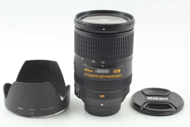 [MINT] Nikon AF-S DX NIKKOR 18-300mm F/3.5-5.6G ED VR w/ Hood From JAPAN