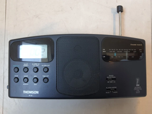 Radio Portable Vintage THOMSON RT 232 L – FM/AM – Noire – Fonctionnelle