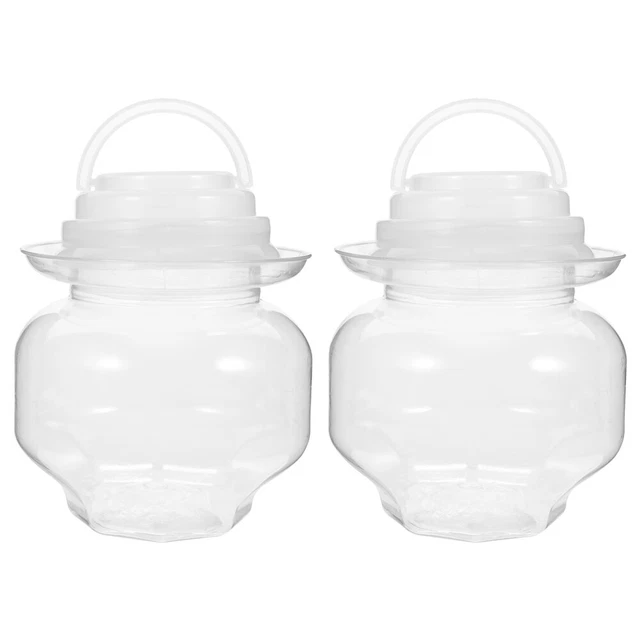 2 pz barattolo di plastica per kimchi 3 galloni contenitore addensante acqua vetro per alimenti