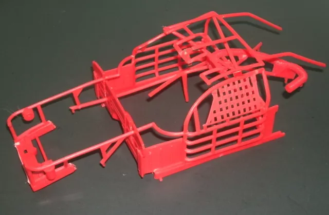 1/18 Scale NASCAR Race Car Roll Cage & Firewall (8" Red) Ertl Model Upgrade Part