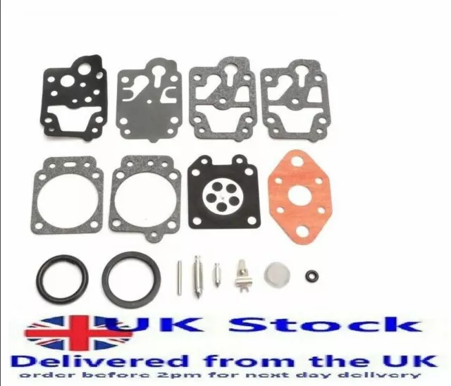 SCREWFIX TITAN TTK587GD0. 25cc Brush Cutter Carburettor Kit Gasket Set Service