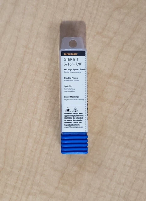 Jerax Tools Ktsb14 Step Drill Bit #14 Double-Fluted 3/16 To 7/8-Inch Ships Fast!