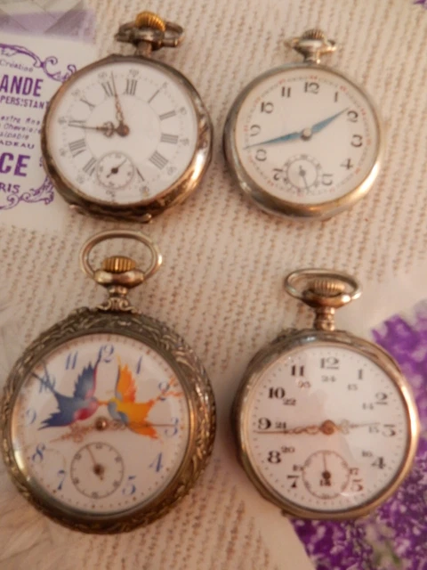 Lot De Montres à Gousset Anciennes - Occasion Bon état - Style Vintage