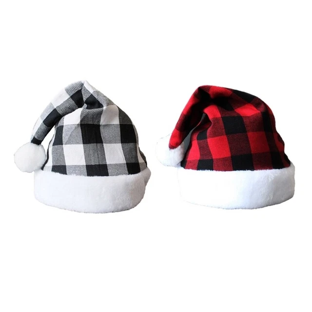 Suhine 3 Pieces Christmas Knitted Hat For Adults Santa