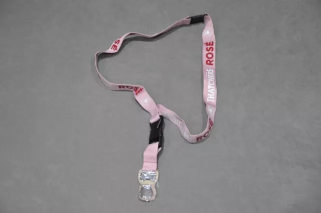 Thatchers Rose Rosé Cider Pink Lanyard & Bottle Opener Carabiner Clip New